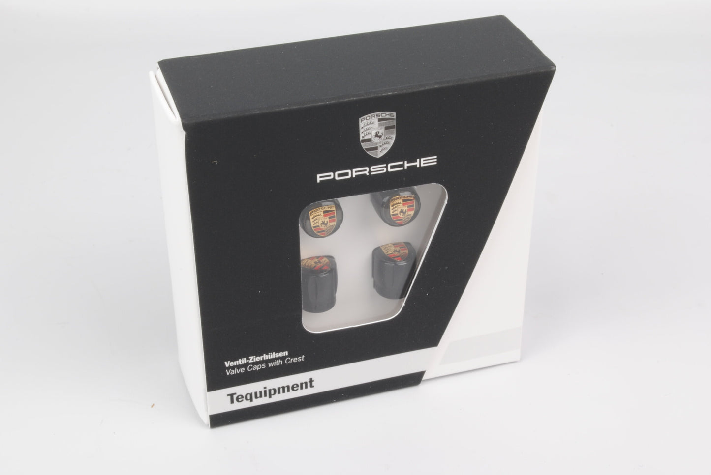 Porsche Valve Stem Cap Set Metal Version (Multiple Color Options)