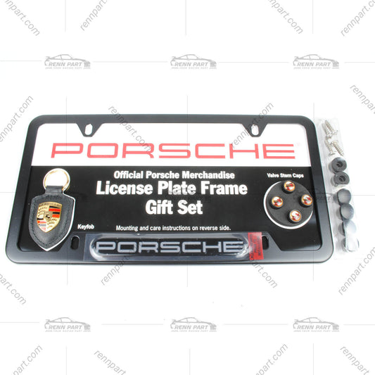 Porsche License Plate Frame Gift Set